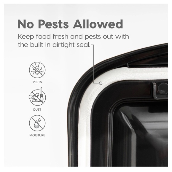 65qt IRIS Airtight Pet Food Storage Container Rolling Bin Holds Up To 50lbs Food - Picture 5 of 9